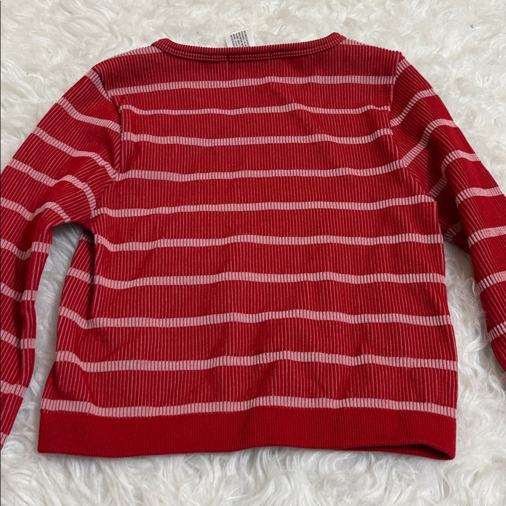 NWT Art Class Red Long Sleeve Ribbed Crop Top Size 8 Youth - Picture 6 of 6